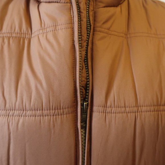 Mens Weatherproof Brown Cream Sherpa Lined Full Zip Vests S * - Picture 5 of 12